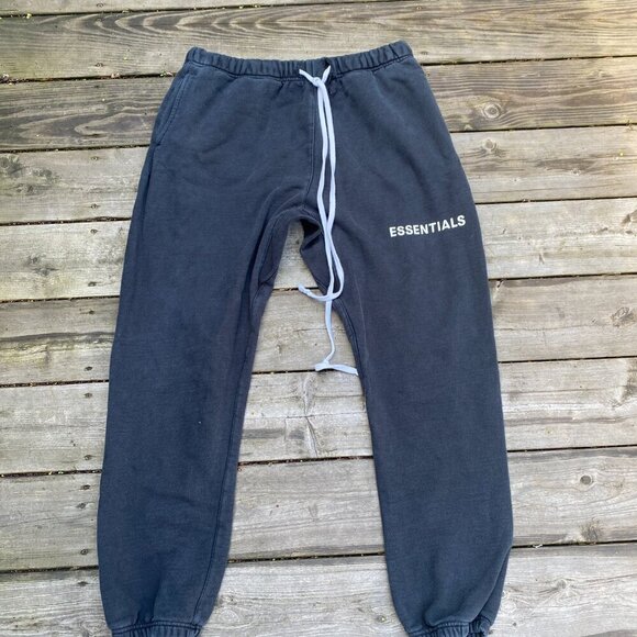 Vintage Essentials Sweatpants XL Faded Black/Gray - Picture 3 of 10